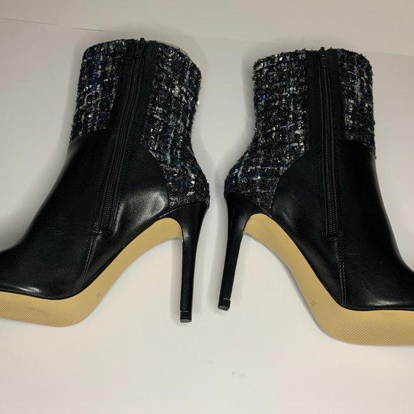 Guess Multi Fabric Vvidlet2 Boots Size 7.5M Black - Picture 5 of 5